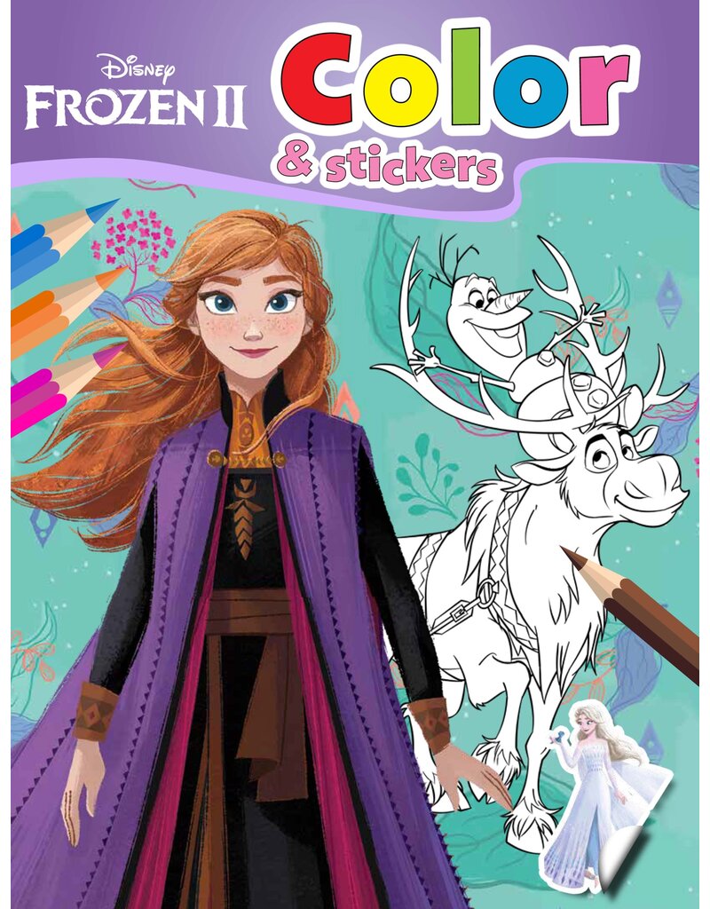 Walt Disney Kleurboek met stickers A4 32 pagina's 8 assorti