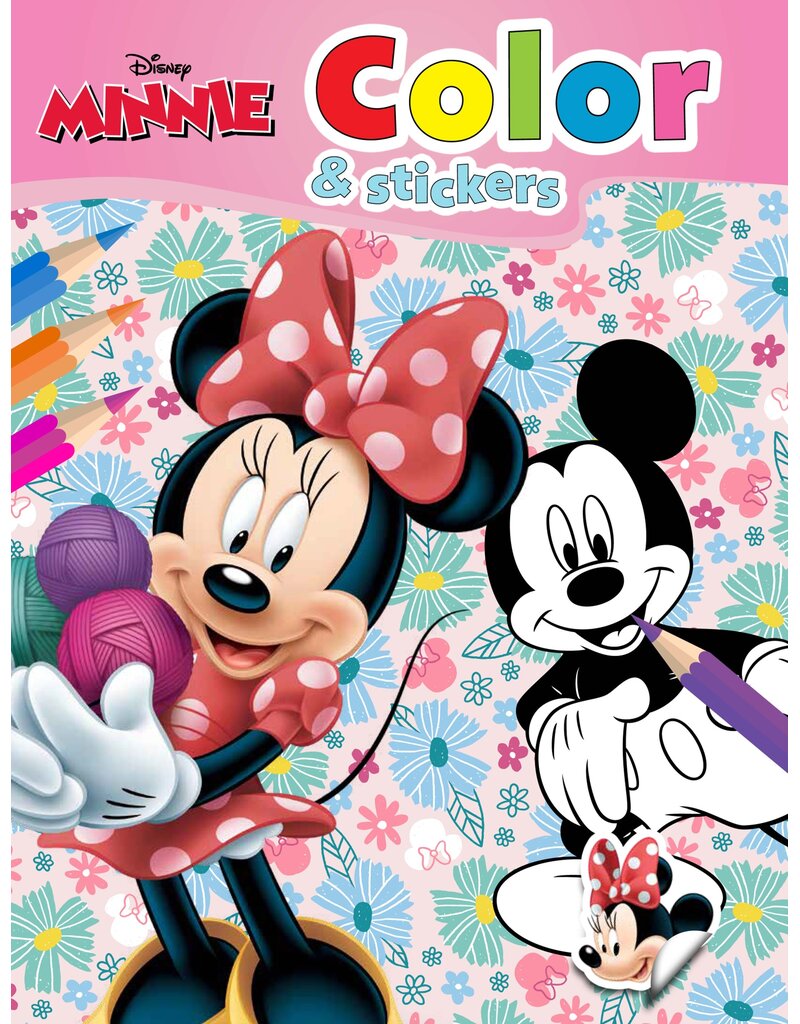 Walt Disney Kleurboek met stickers A4 32 pagina's 8 assorti