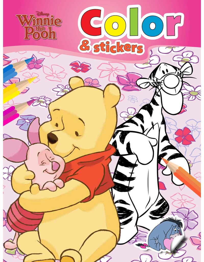 Walt Disney Kleurboek met stickers A4 32 pagina's 8 assorti