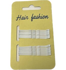 Haarschuifjes Wit 5cm 18 op kaart #