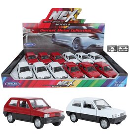 DieCast Fiat Panda 11cm 2 assorti kleur