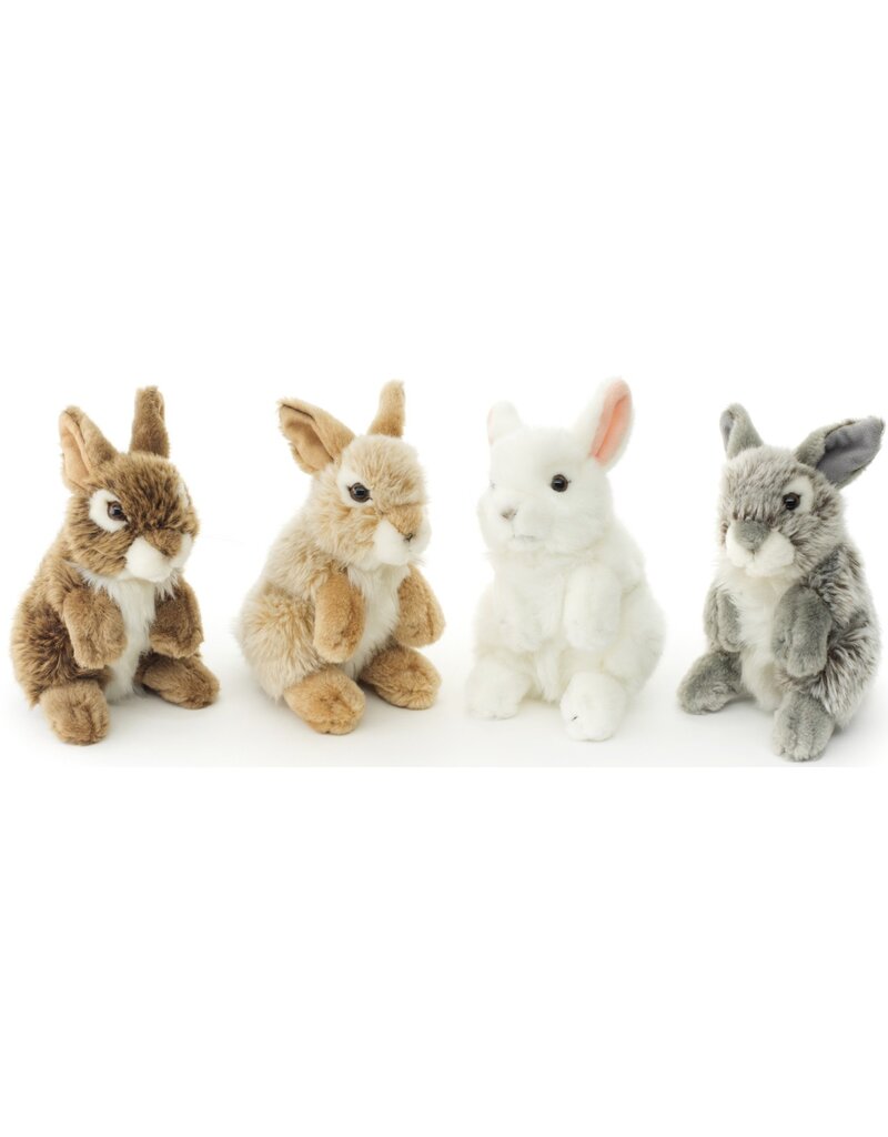 Pluche Konijn Staand 18cm 4 assorti kleur