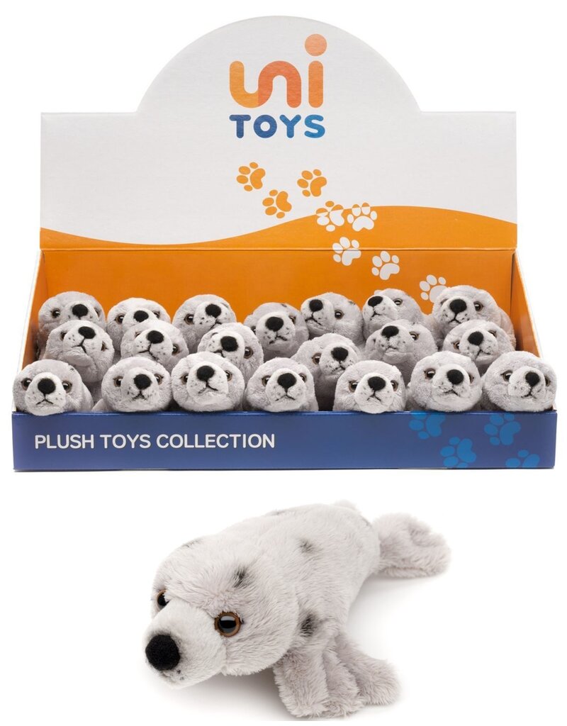 Pluche Zeehond 19cm grijs