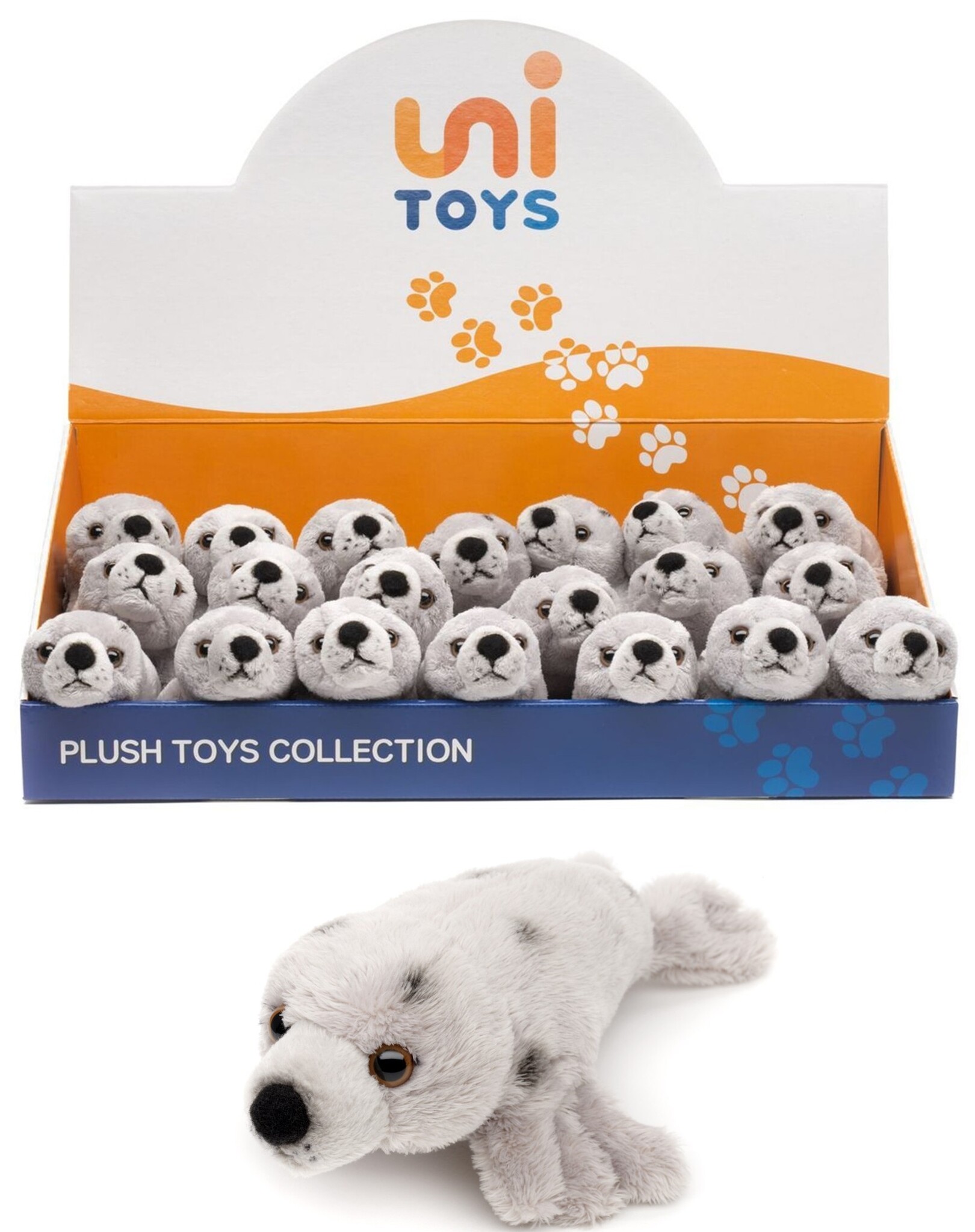 Pluche Zeehond 19cm grijs