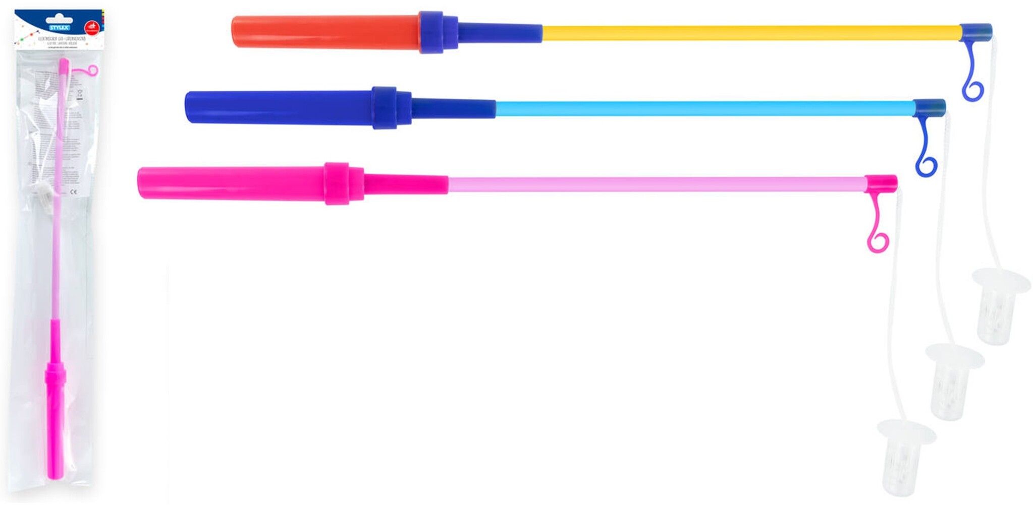 Lampionstok LED 50cm 3 assorti kleur