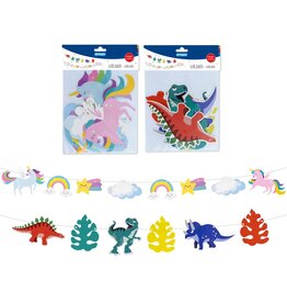 Slinger Unicorn/Regenboog of Dino's 2,5 meter 2 assorti