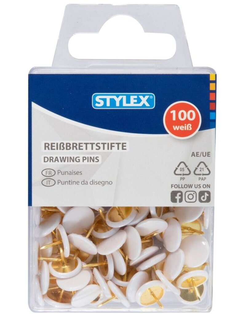 Punaise 100 stuks witte kap