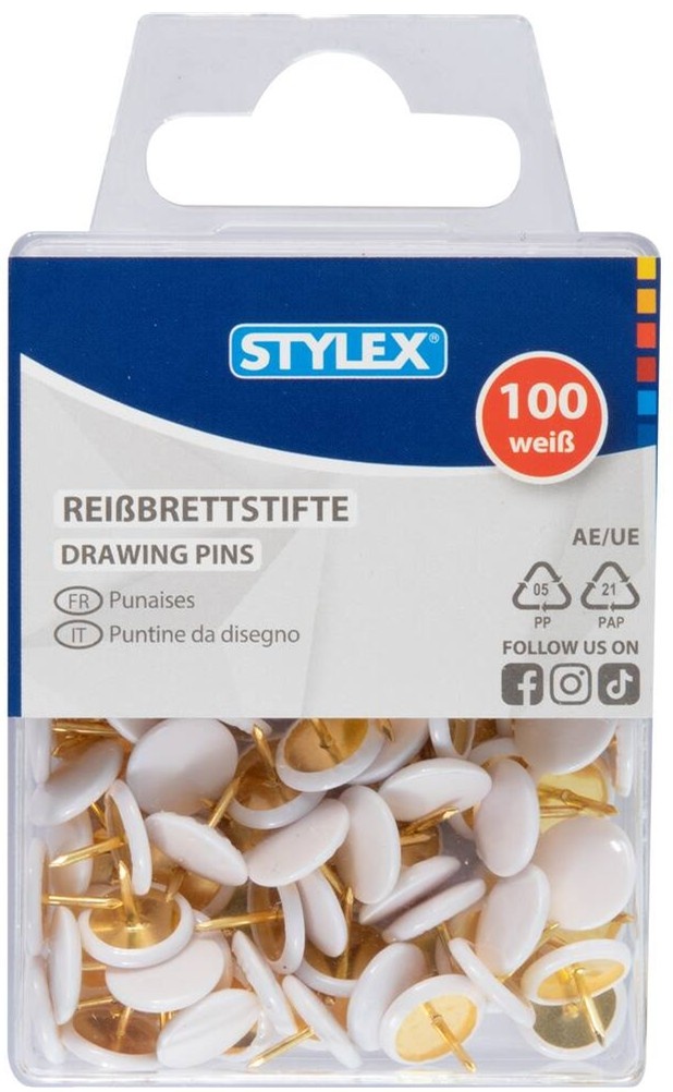 Punaise 100 stuks witte kap