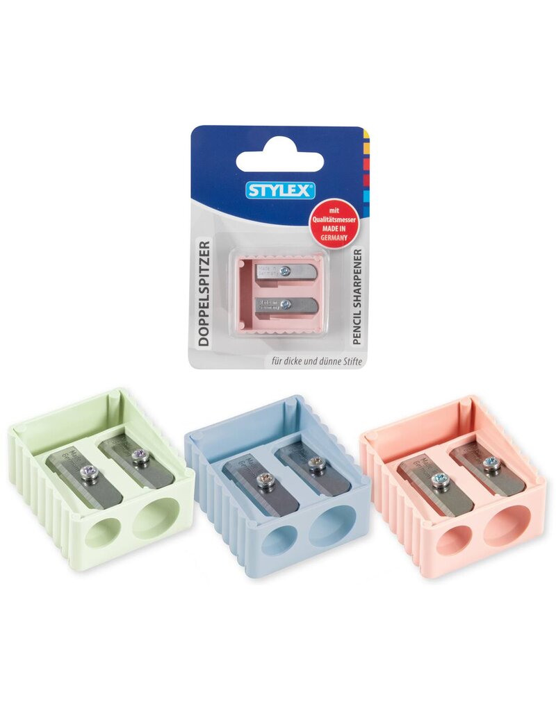 Stylex Puntenslijper 2 stuks op kaart 3 assorti kleur