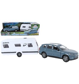 Volvo EX90 met Dethleffs Caravan 30cm