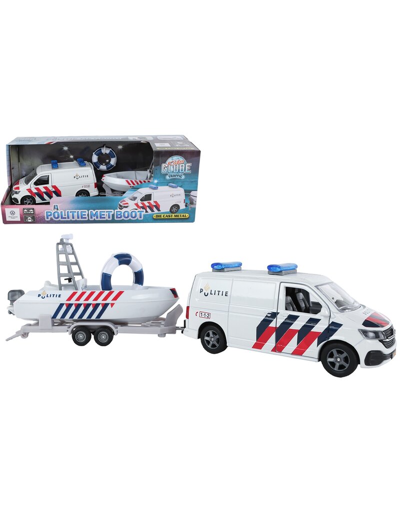 Politie VW Transporter met Boot 29cm