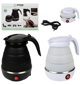Waterkoker Opvouwbaar 600ml assorti kleur Wit of Zwart