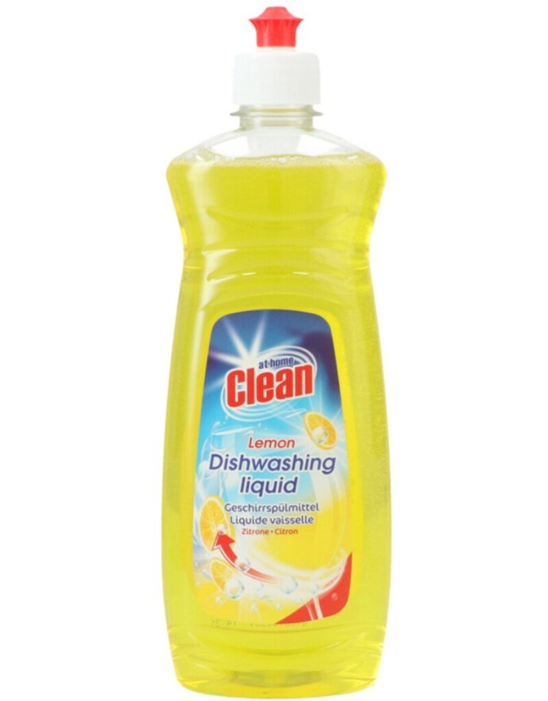 At Home Clean Afwasmiddel Lemon 500ml.