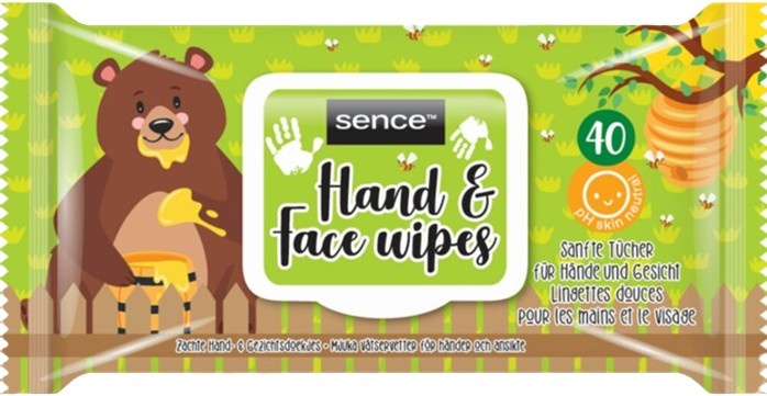 Sence Babydoekjes Hand & Face Refreshing 40 stuks