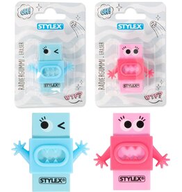 Gum Monster Design 5x2,5x1cm met plastic sleeve 2 assorti