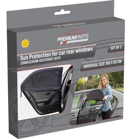 Zonnescherm Achterruit Auto 100x50cm set van 2 stuks