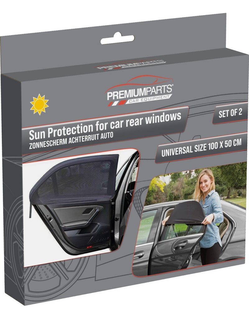 Zonnescherm Achterruit Auto 100x50cm set van 2 stuks