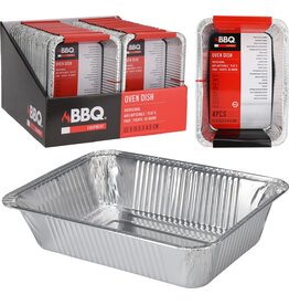 BBQ Bereidingsbak 22x15,5x4,5cm set van 4 stuks
