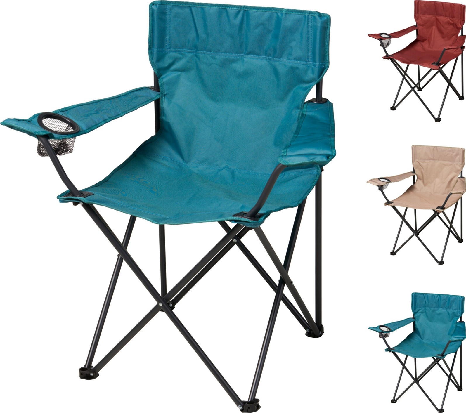 Vouwstoel Metaal 81x51x42cm 3 assorti kleur