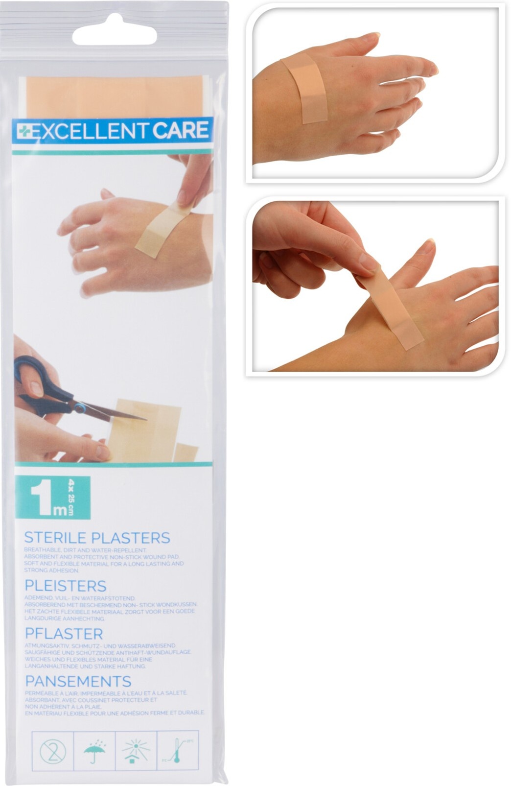 Excellent Care Pleister 1 meter x 6cm.