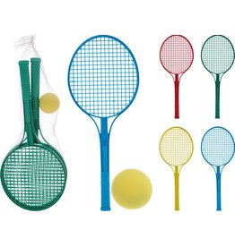 Softbal Racket 54cm. set 3 delig 4 assorti kleur
