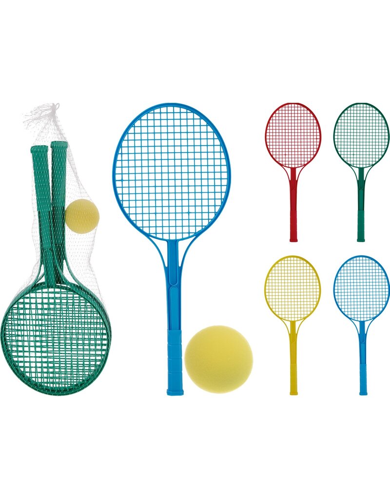 Softbal Racket 54cm. set 3 delig 4 assorti kleur