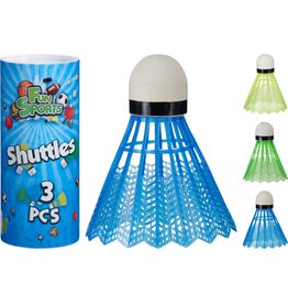 Badminton Shuttles 3 stuks in een koker
