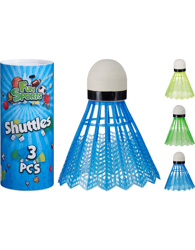 Badminton Shuttles 3 stuks in een koker