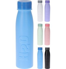 Drinkfles HDPE 500ml 6 assorti kleur