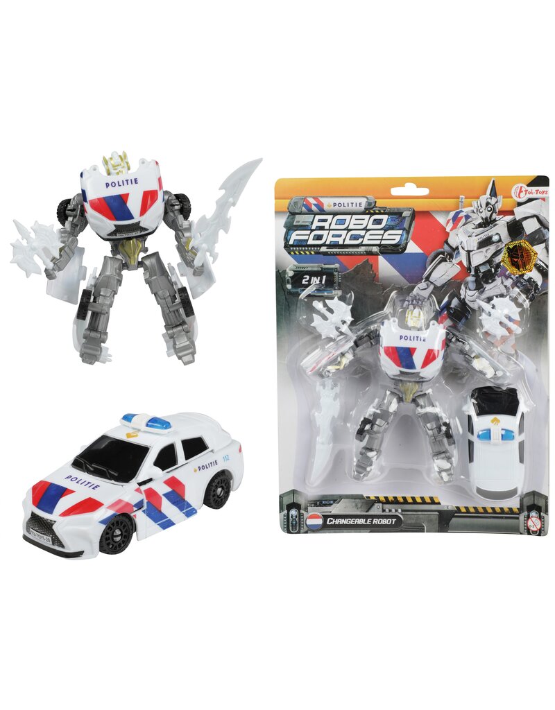 Transformeer Robot in Politieauto