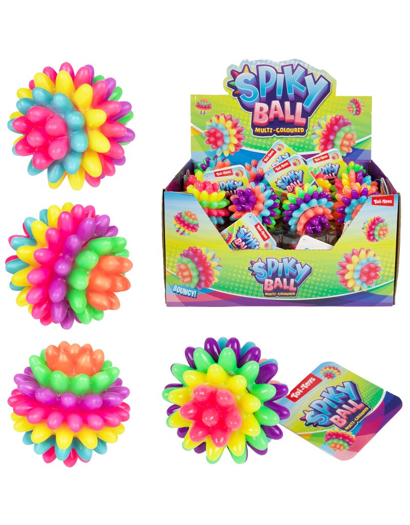 Bal Sensorisch Spiky 7,5cm 3 assorti kleur