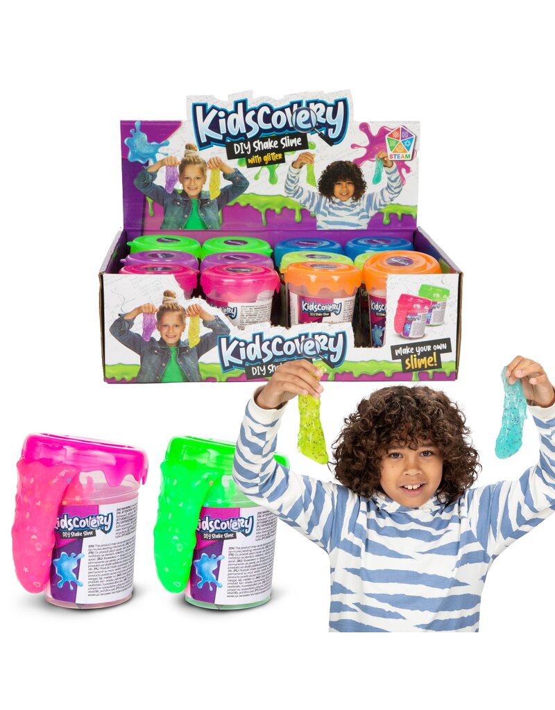 Confetti Shake Slijm Maken 7x6x6cm 6 assorti kleur