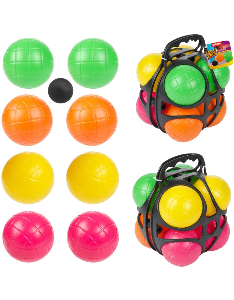 Jeu de Bouleset 9 delig in handige opbergframe