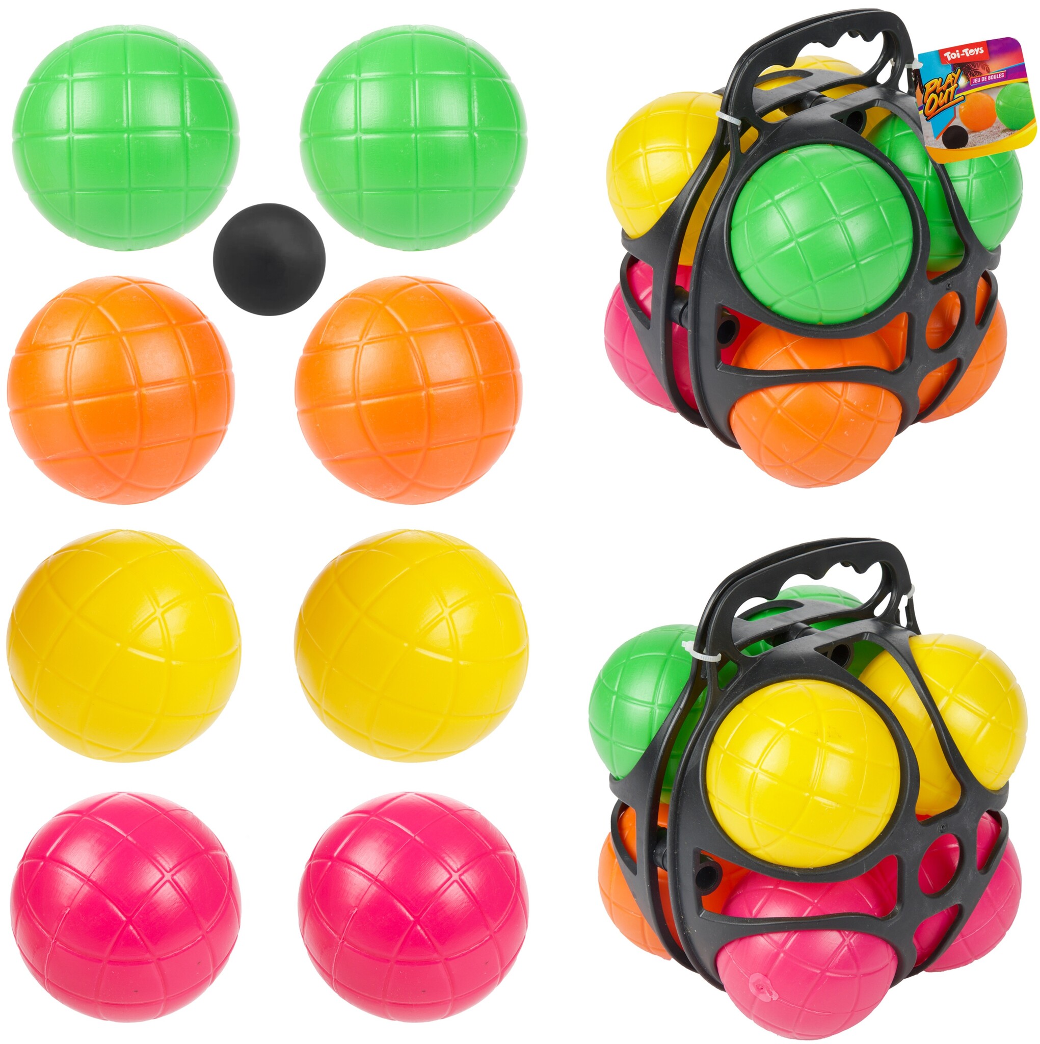 Jeu de Bouleset 9 delig in handige opbergframe