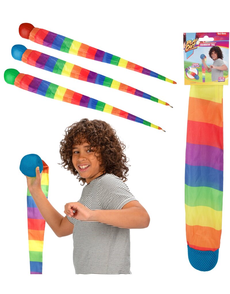 Komeetbal Regenboog 100cm 3 assorti kleur