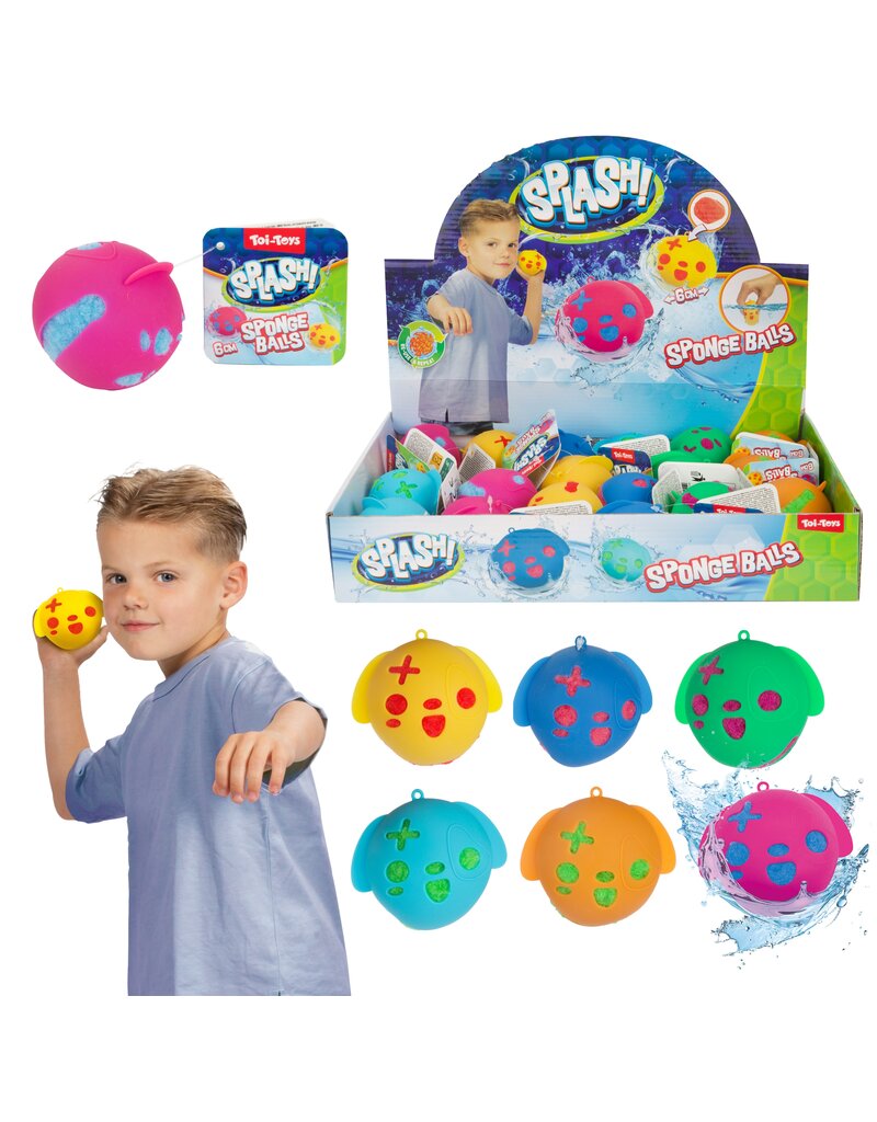 Super Splashbal Soft Cover 6cm 6 assorti