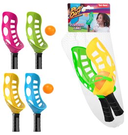 Vangbalspel 2x Scoop + bal 2 assorti kleur