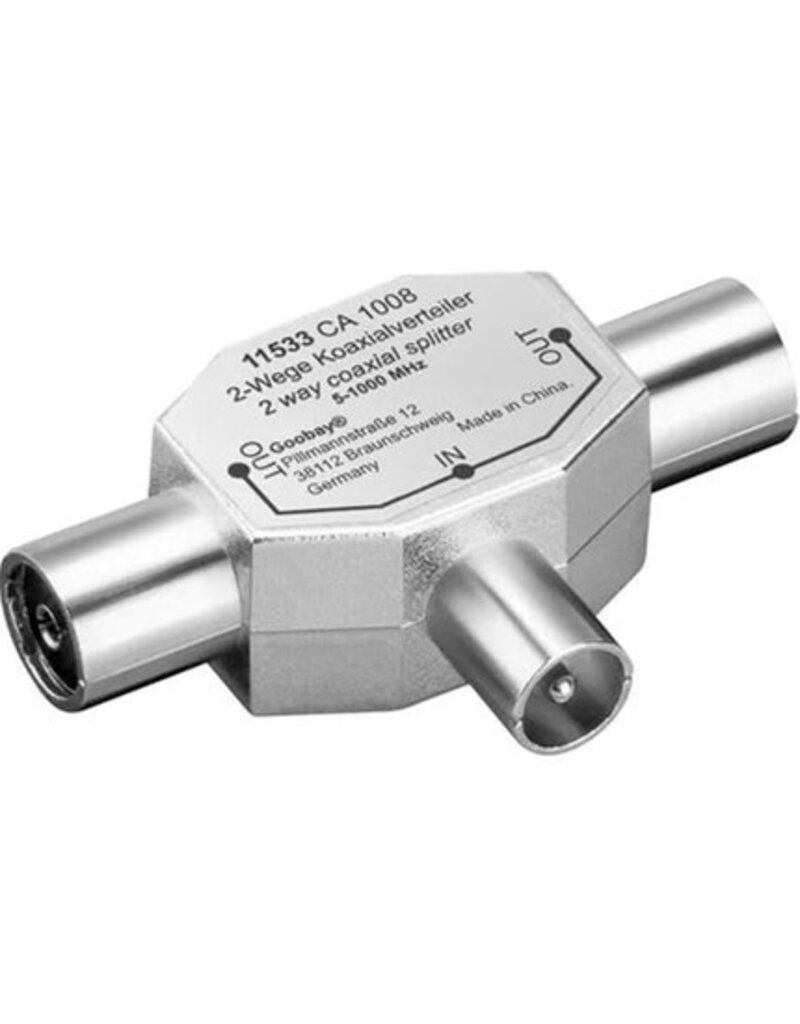 Coax Splitter  Kunststof  Man WR007-1