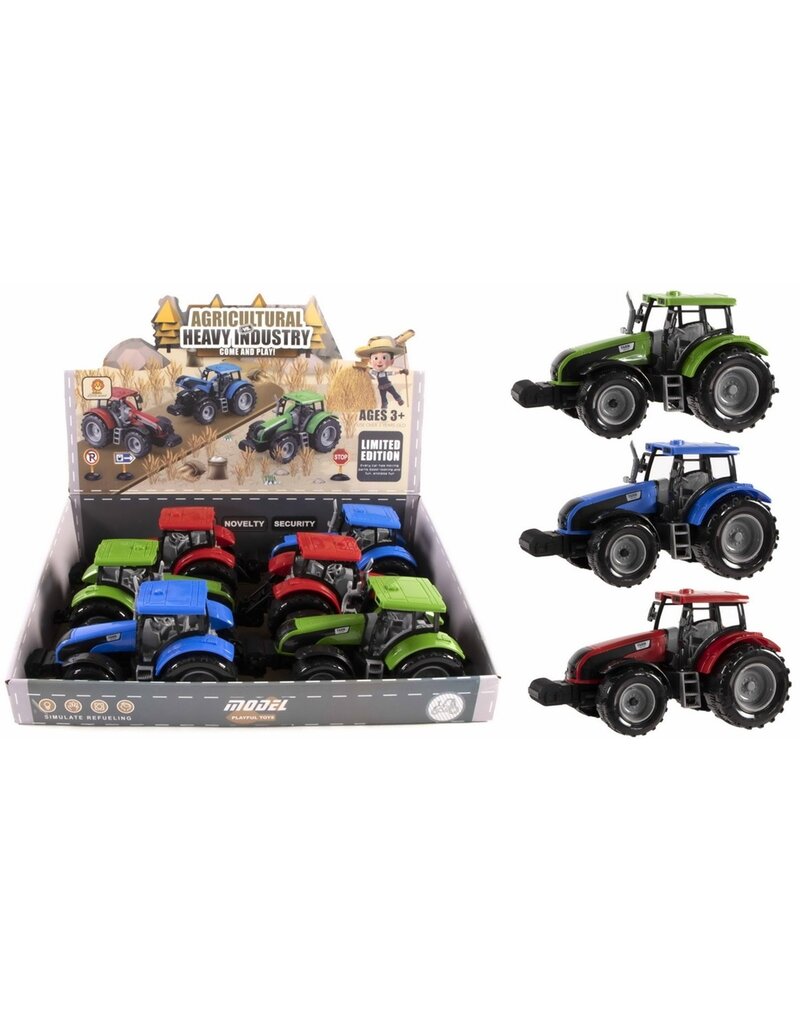 Tractor Frictie 20cm 3 assorti kleur