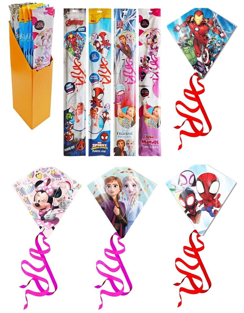 Vlieger Disney & Marvel 58,5x24cm 4 assorti