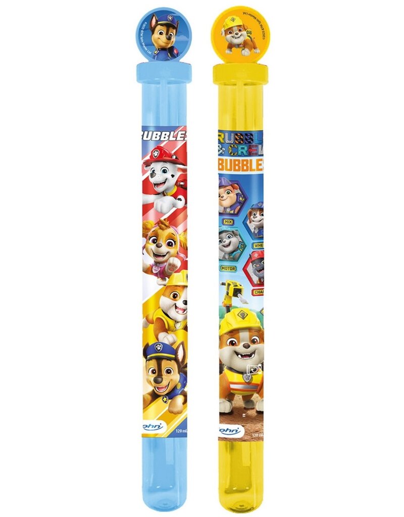 Bellenblaas Paw Patrol & Rubble With 2D 120ml 2 assorti