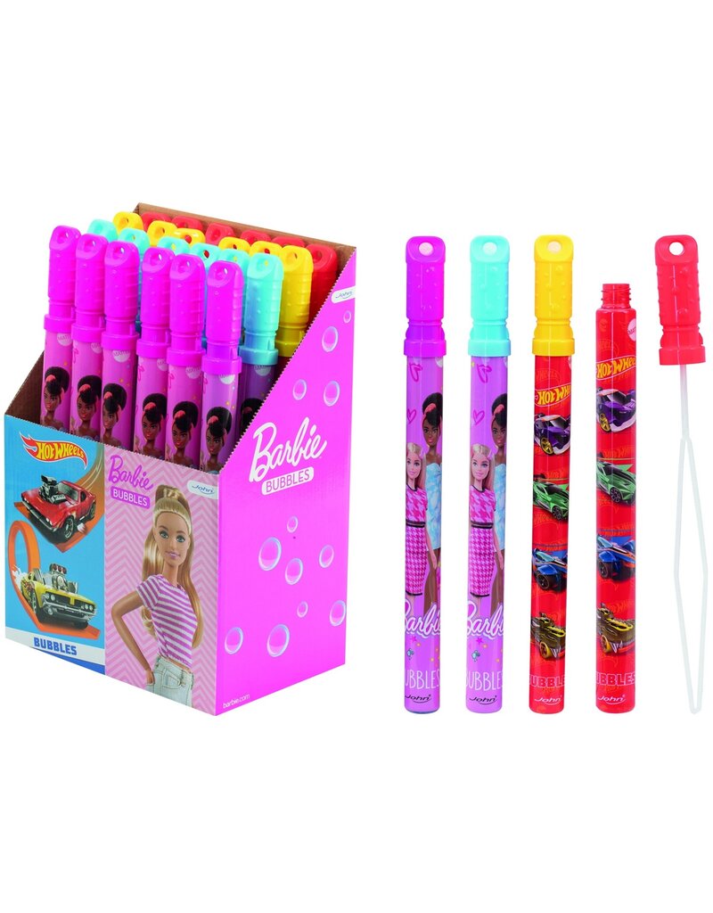Bellenblaas Barbie & Hot Wheels 120ml 4 assorti