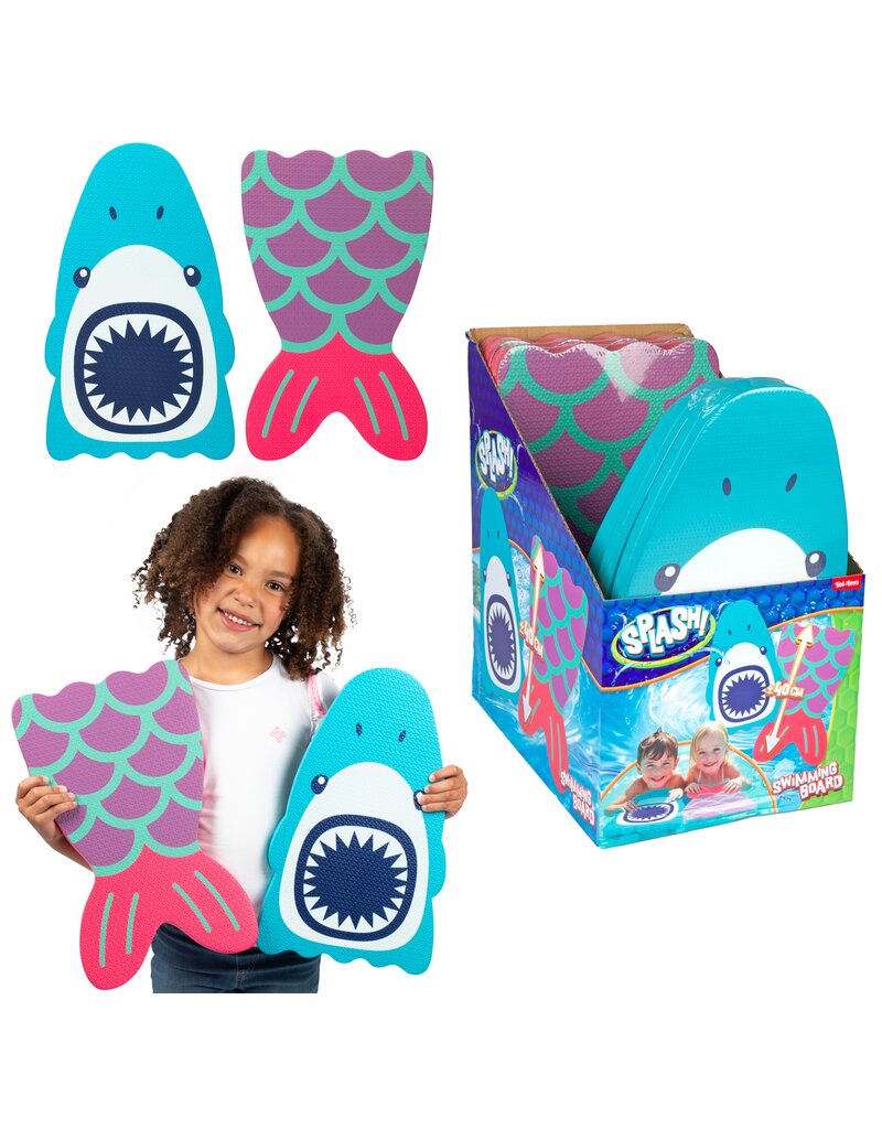 Zwemplankje Haai of Zeemeermin 40cm