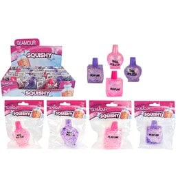 Squishy Knijpflesje Parfum-Nagellak 7cm 2 ass kleur