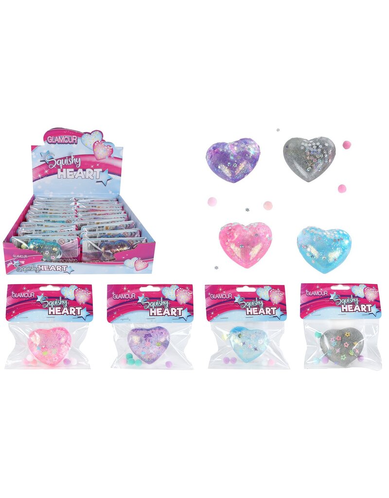 Squishy Sugar Hart 4 assorti kleur