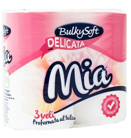 BulkySoft Mia Toiletpapier met Talkgeur 3-laags 4 rollen