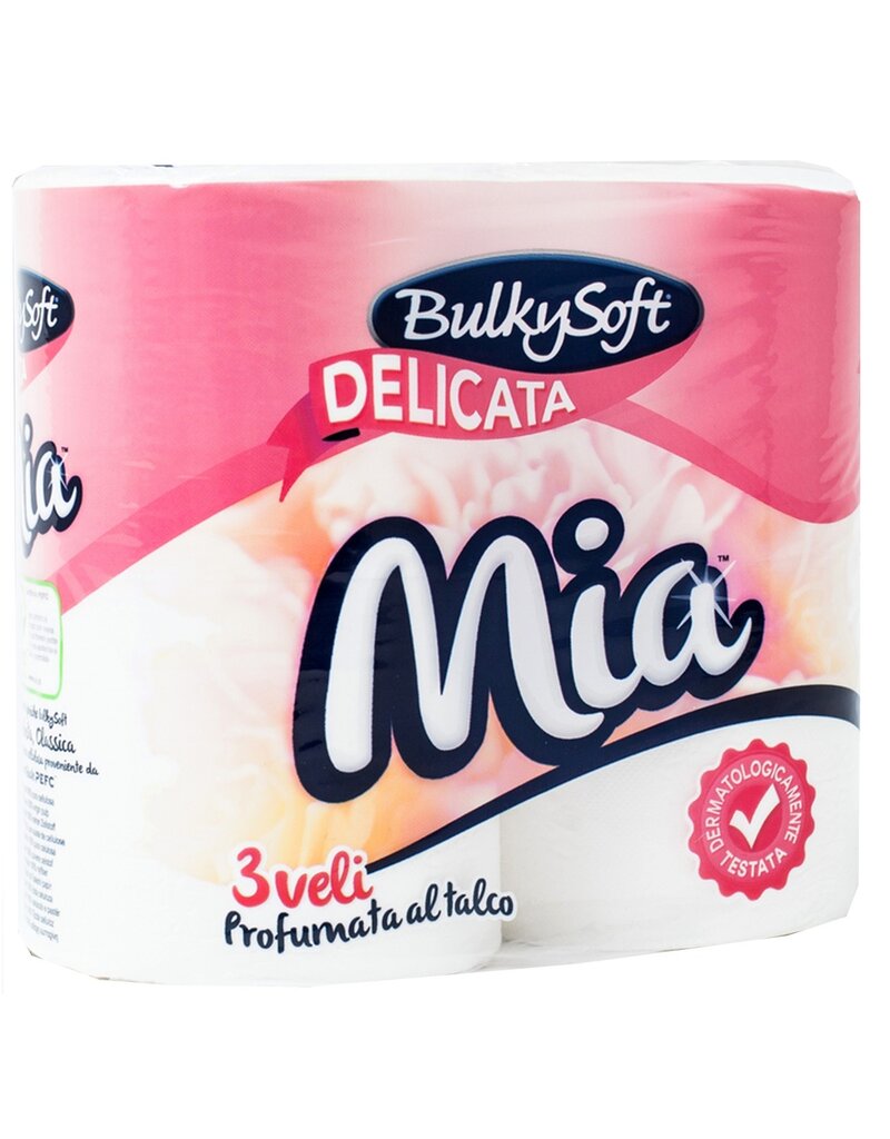 BulkySoft Mia Toiletpapier met Talkgeur 3-laags 4 rollen