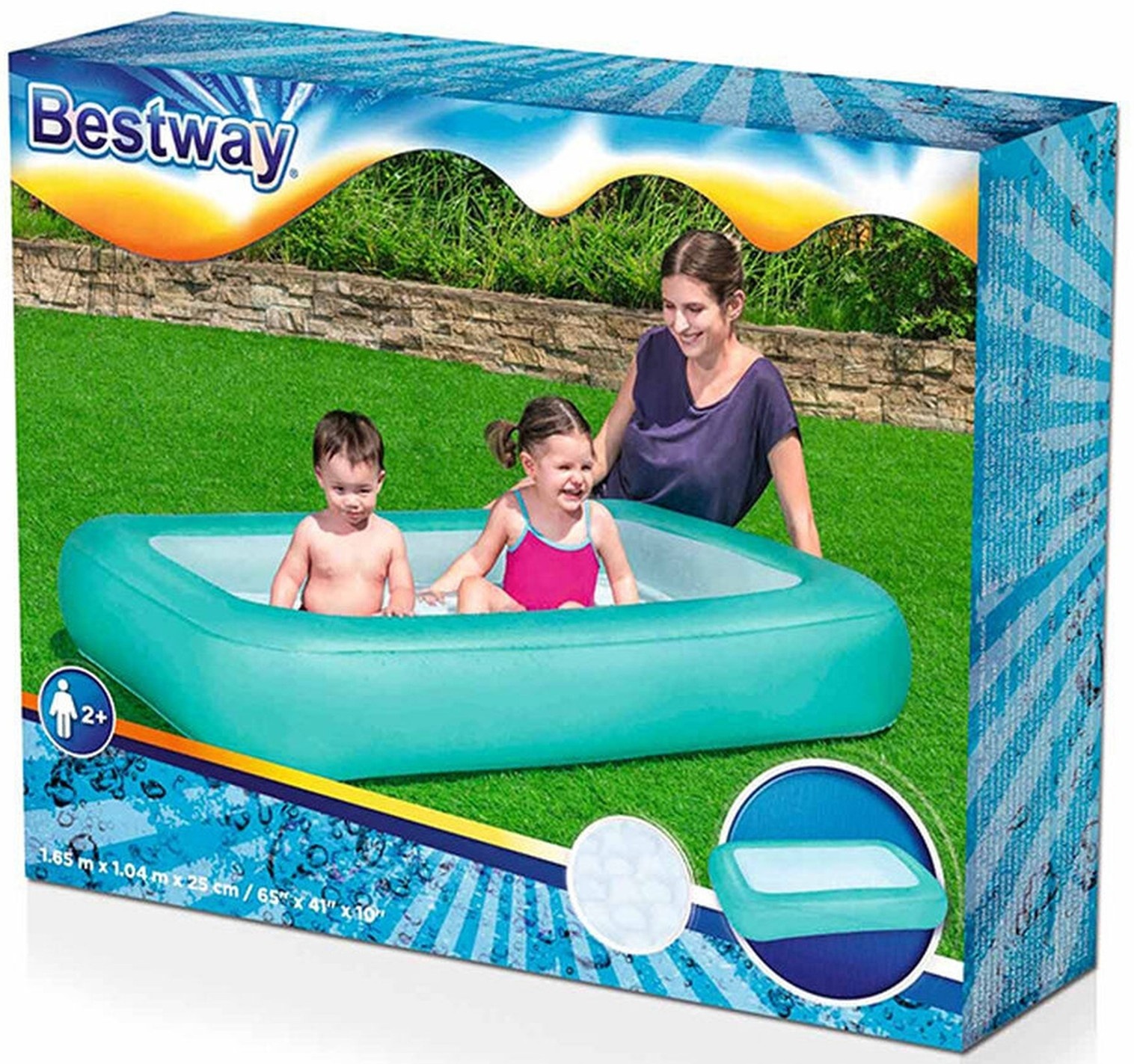 Bestway Babybad Aquababes 165x104x2,5cm, foto 3 van 3