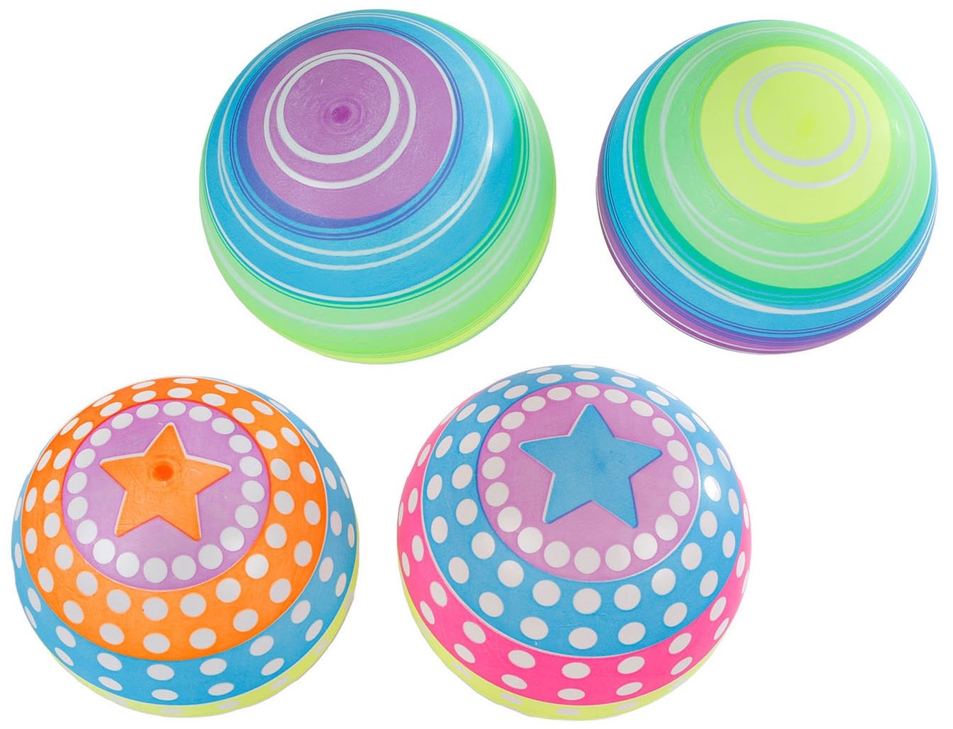 Sun Fun Bal 23cm 4 assorti - Groothandel Karssen