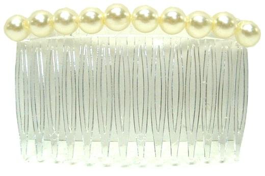 Zijkam Transparant met strass steentjes br7cm